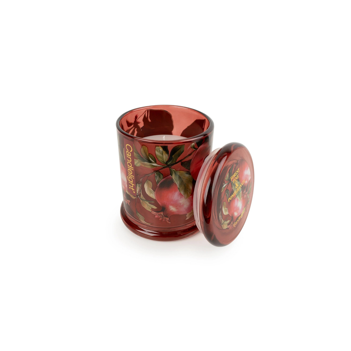 Candlelight Large Glass Jar Candle - Forest Pine & Pomegranate