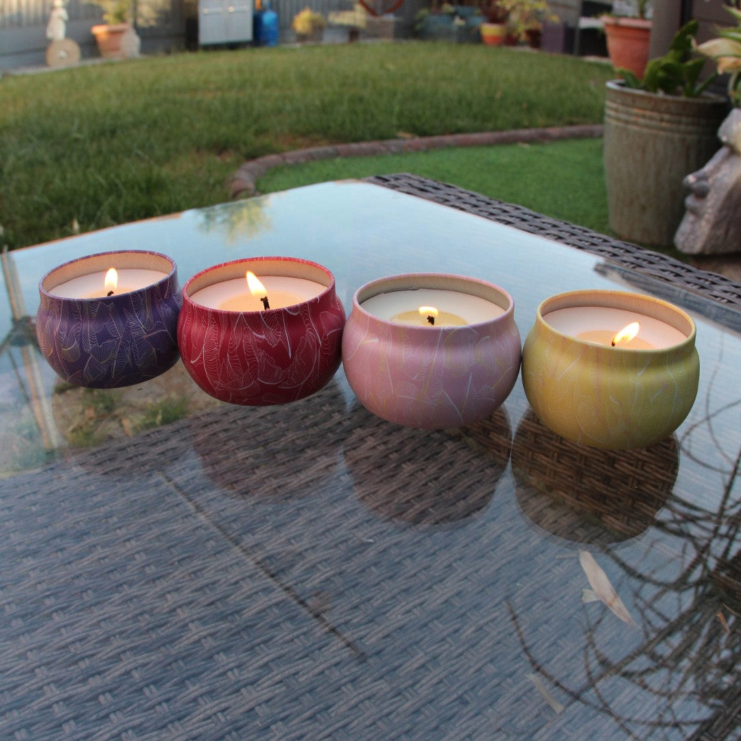 Woodside Home Living - Insect Repellent Scented Candles Gift Set - 4 Fragrances