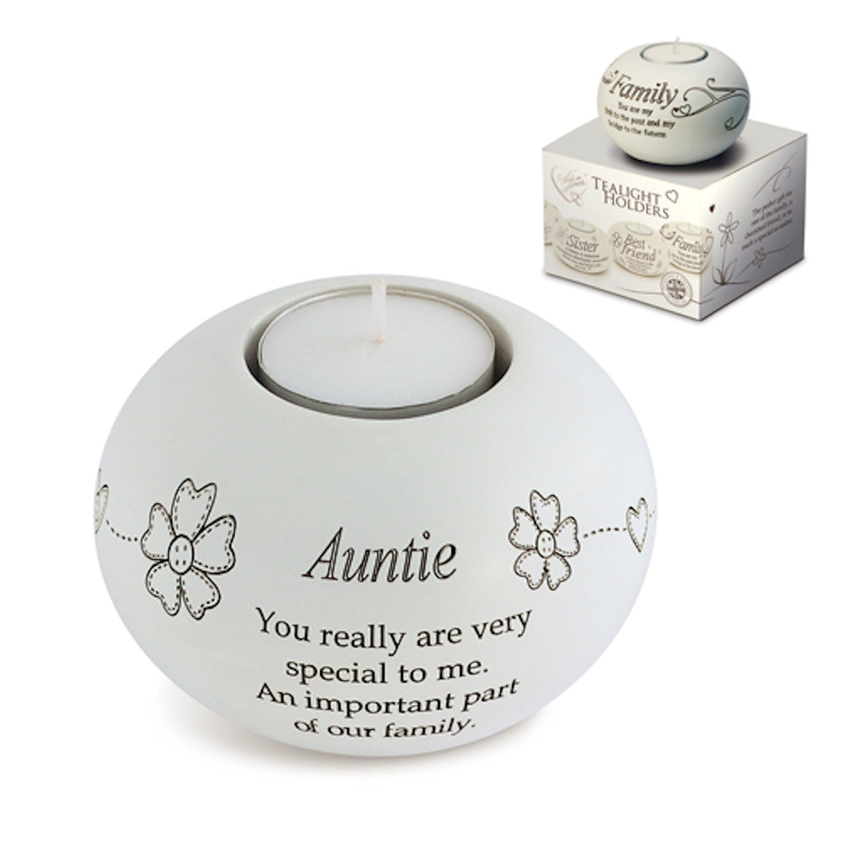 Said with Sentiment Candle Holder - Auntie