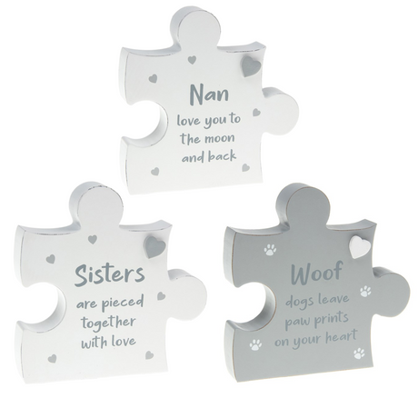 Jigsaw Sentiment Plaque - Various Designs