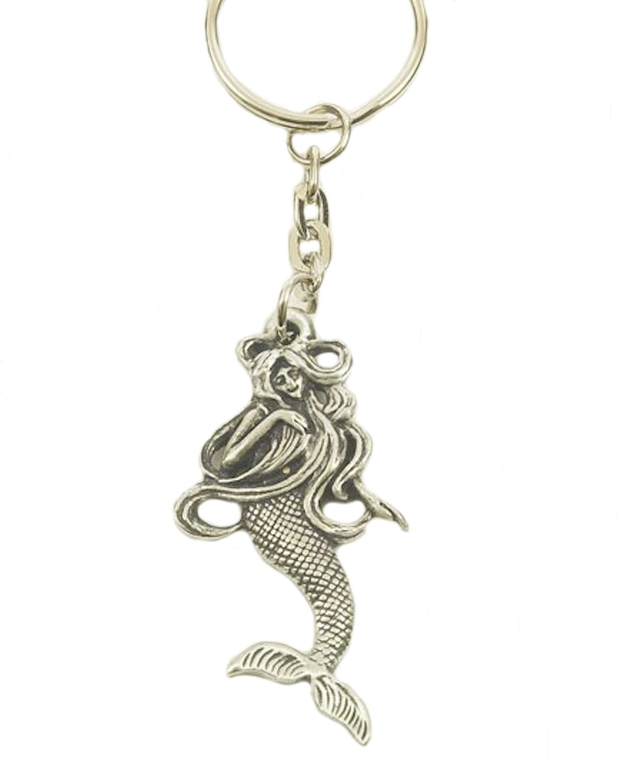 English Pewter Keyring - Mermaid