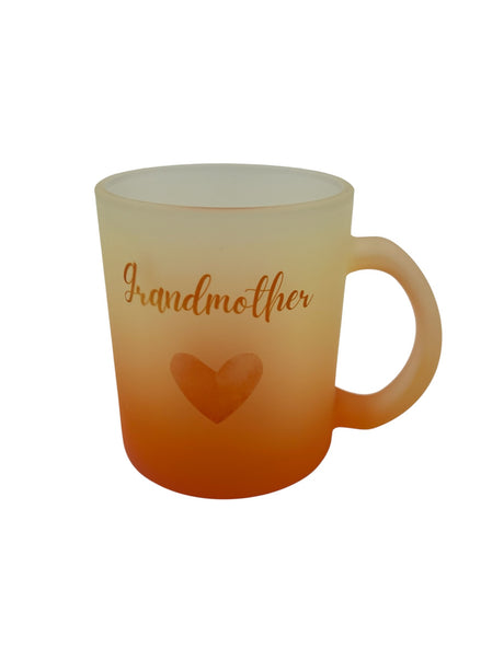 Grandmother Orange Ombre Sentiment Mug
