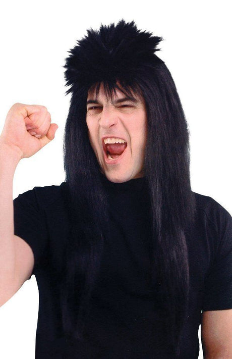 Punk Style Fancy Dress Wig (Black)