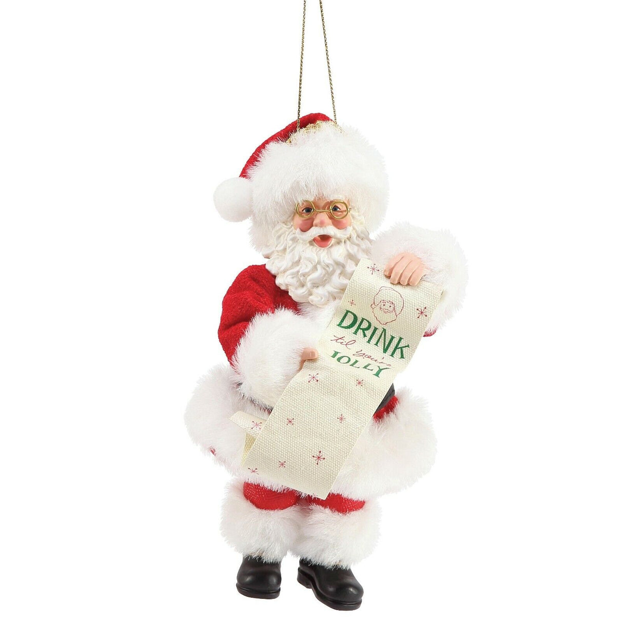 Possible Dreams Santa Hanging Ornament - Till You're Jolly