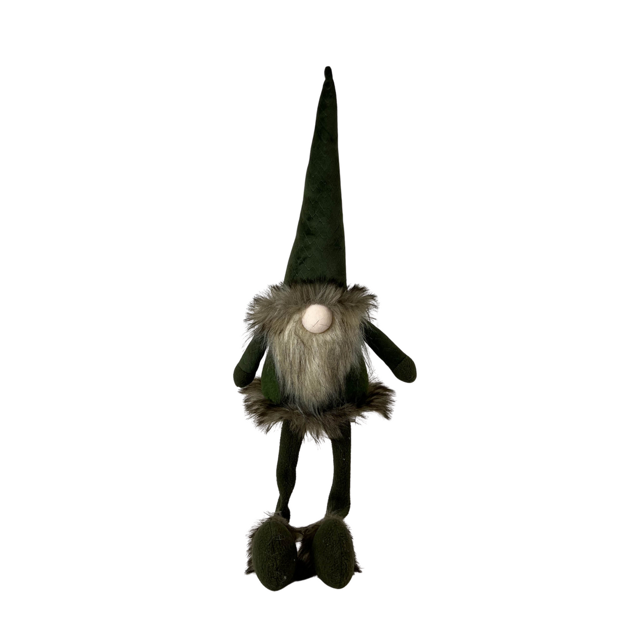 55cm green fabric gonk festive decoration