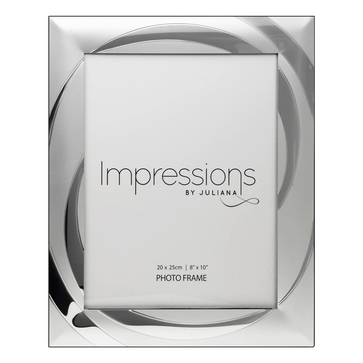 Juliana Impressions Two Tone Silver Plated Photo Frames Swirl Design