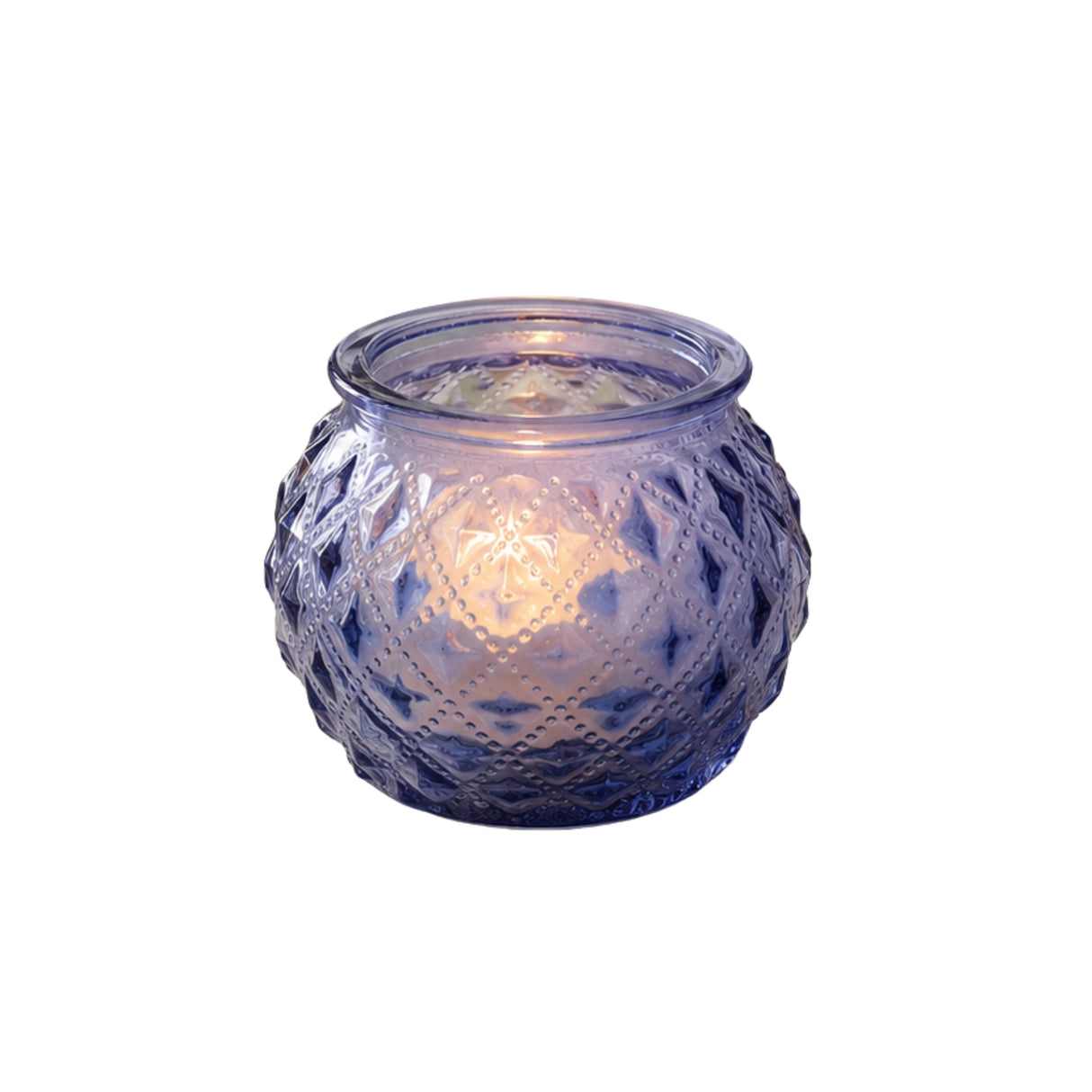 Round Glass Tealight Holders - Various Colours