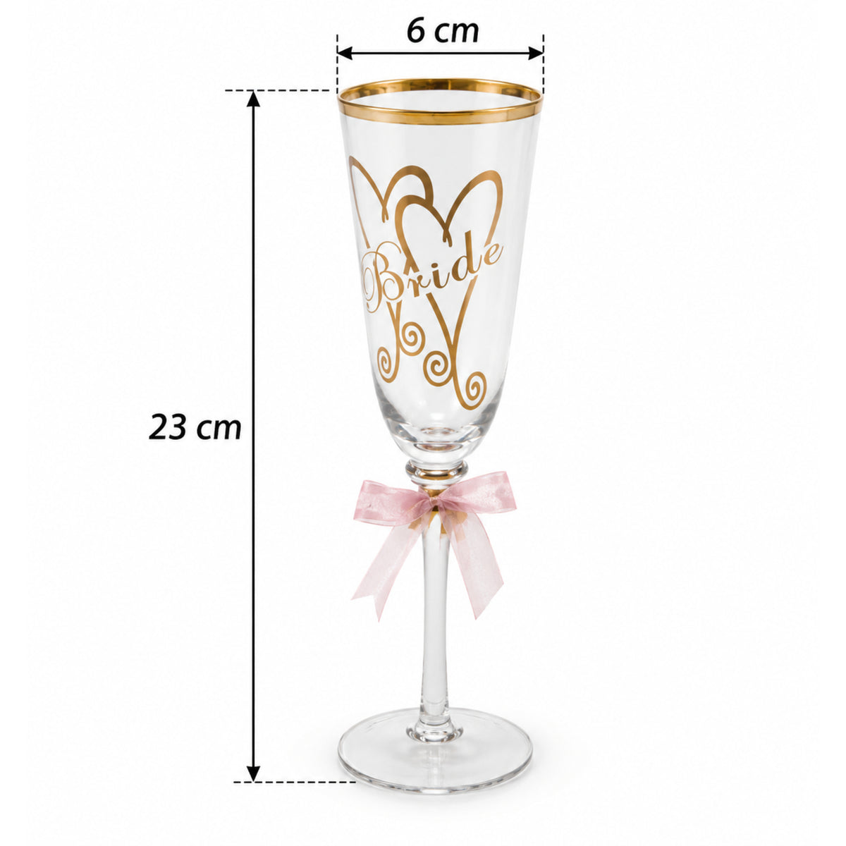 Bride and Groom Celebration Flutes