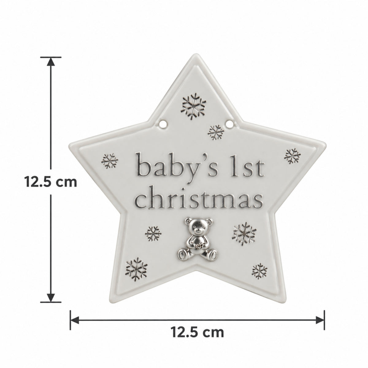Bambino Christmas Tree Hanging Decoration - Baby's 1st Christmas Star