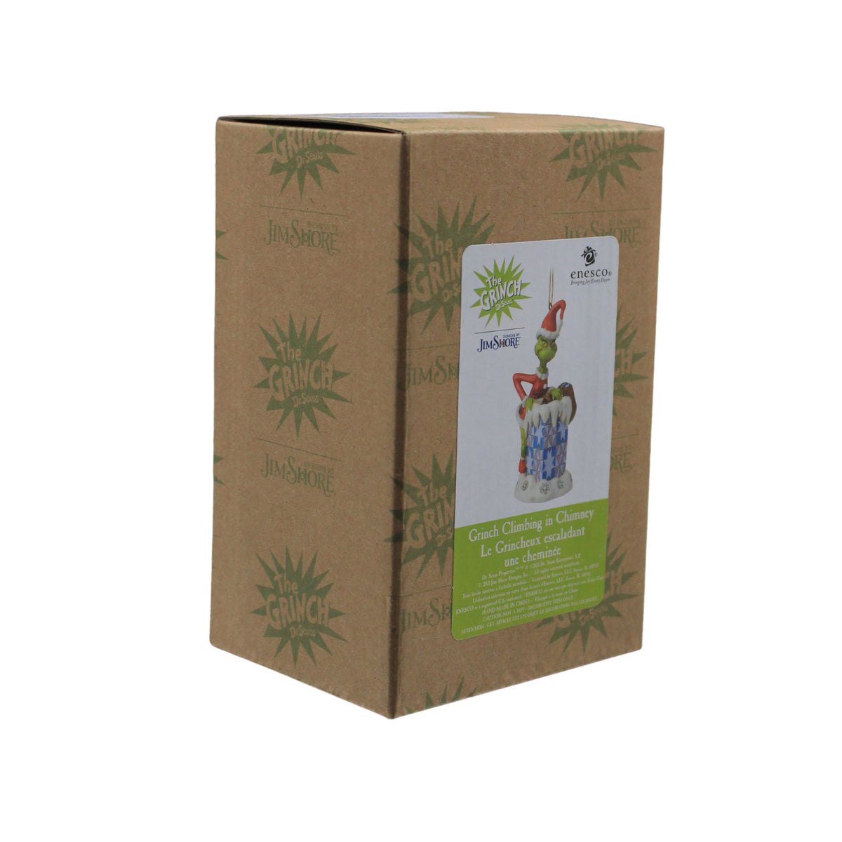 The Grinch by Jim Shore Hanging Ornament - Grinch Climbing in Chimney