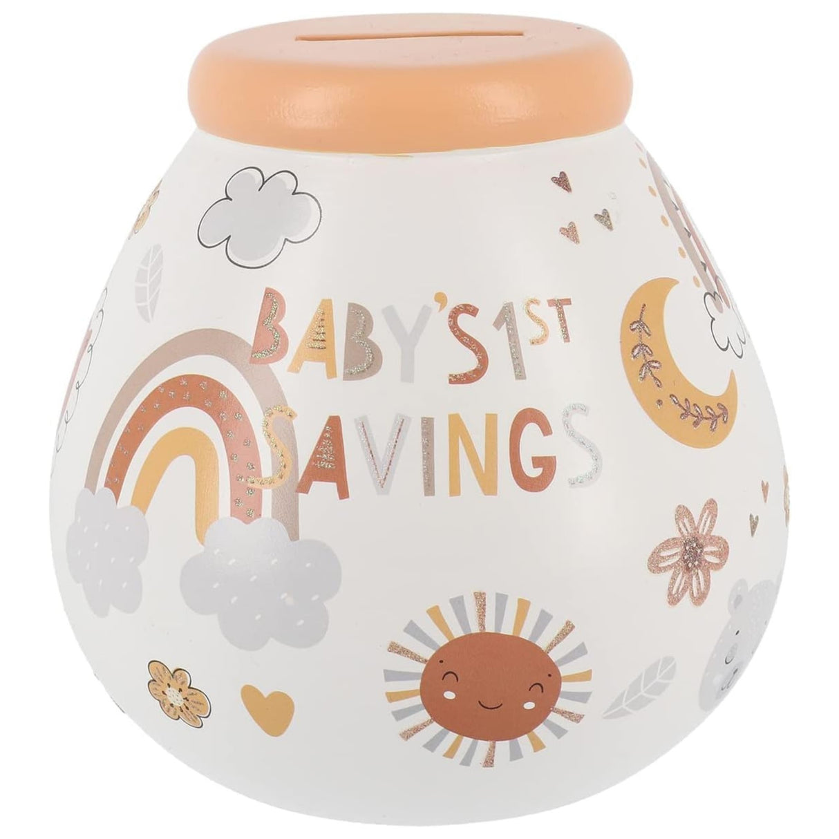 Pot of Dreams Money Box Savings Jar - Baby's 1st Savings