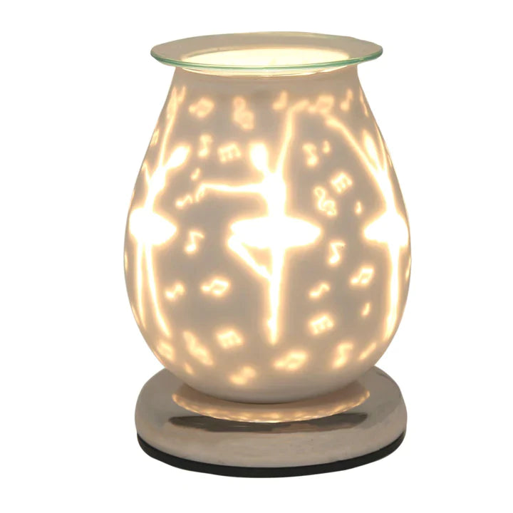 Aroma Electric Wax Melt Burner Touch - White Satin Ballerinas