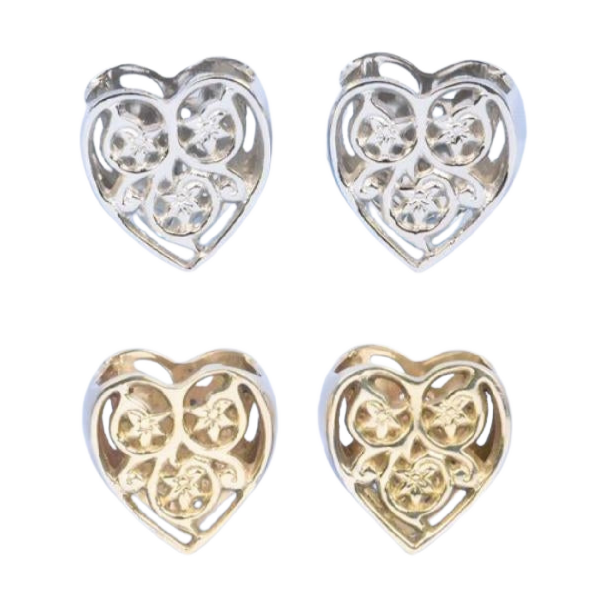 Set of 2 Heart Napkin Rings ideal for Wedding or Anniversary Dinner Table