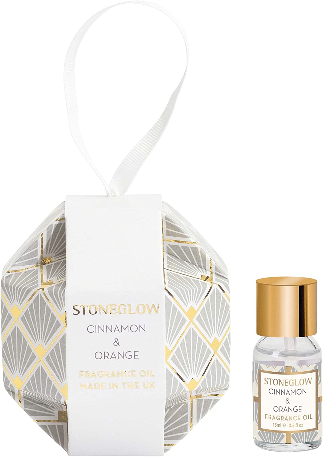 Stoneglow Candles Seasonal Fragrance Oil Bauble - Cinnamon & Orange