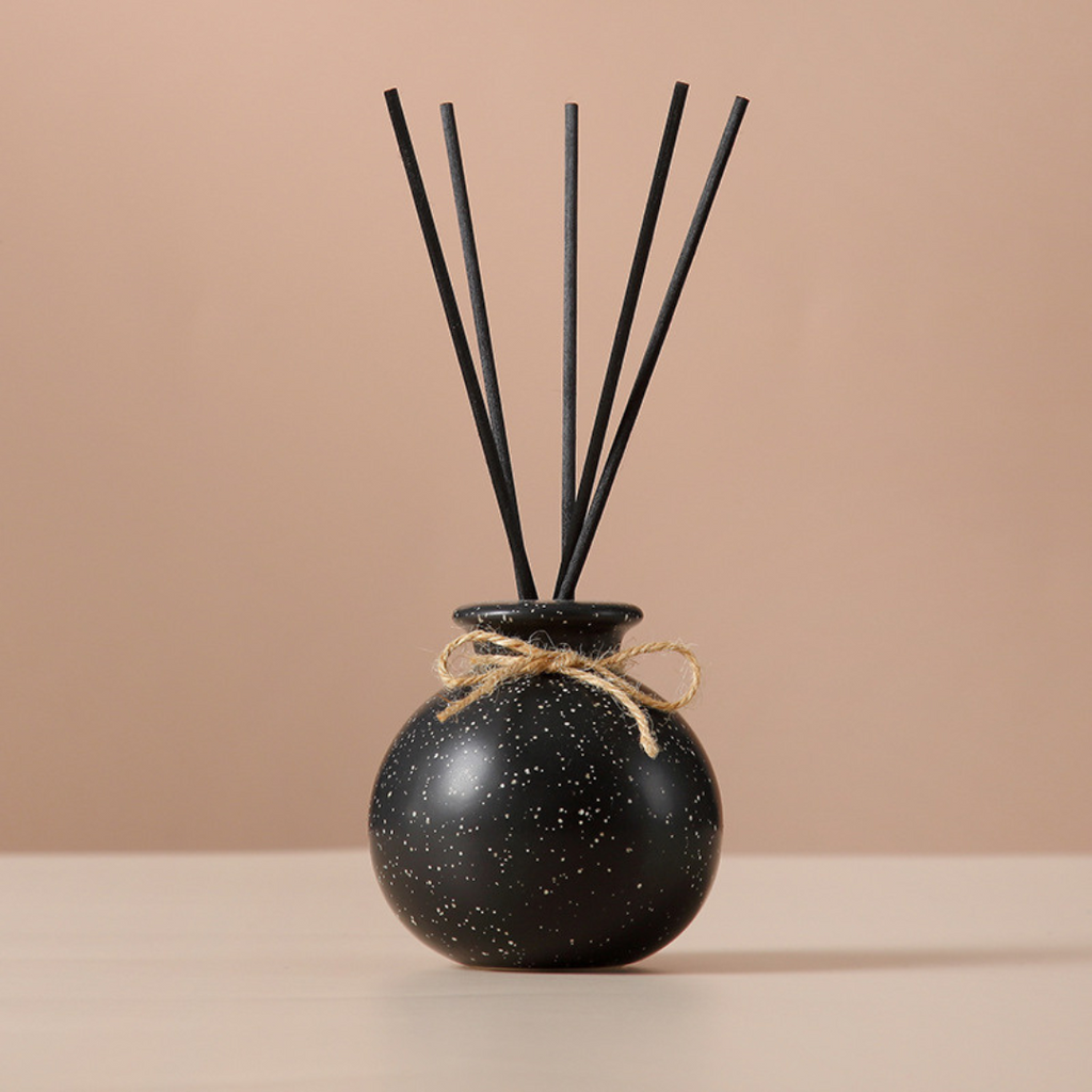 Ceramic Reed Diffuser Round Vase includes Reeds - Crusader Gifts