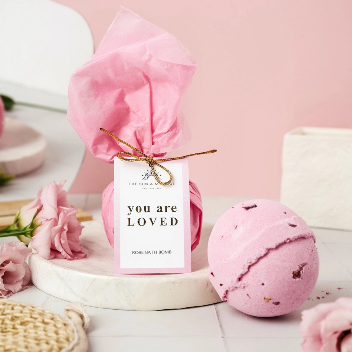 Sentiment Luxury Scented Bath Bomb Gift self love