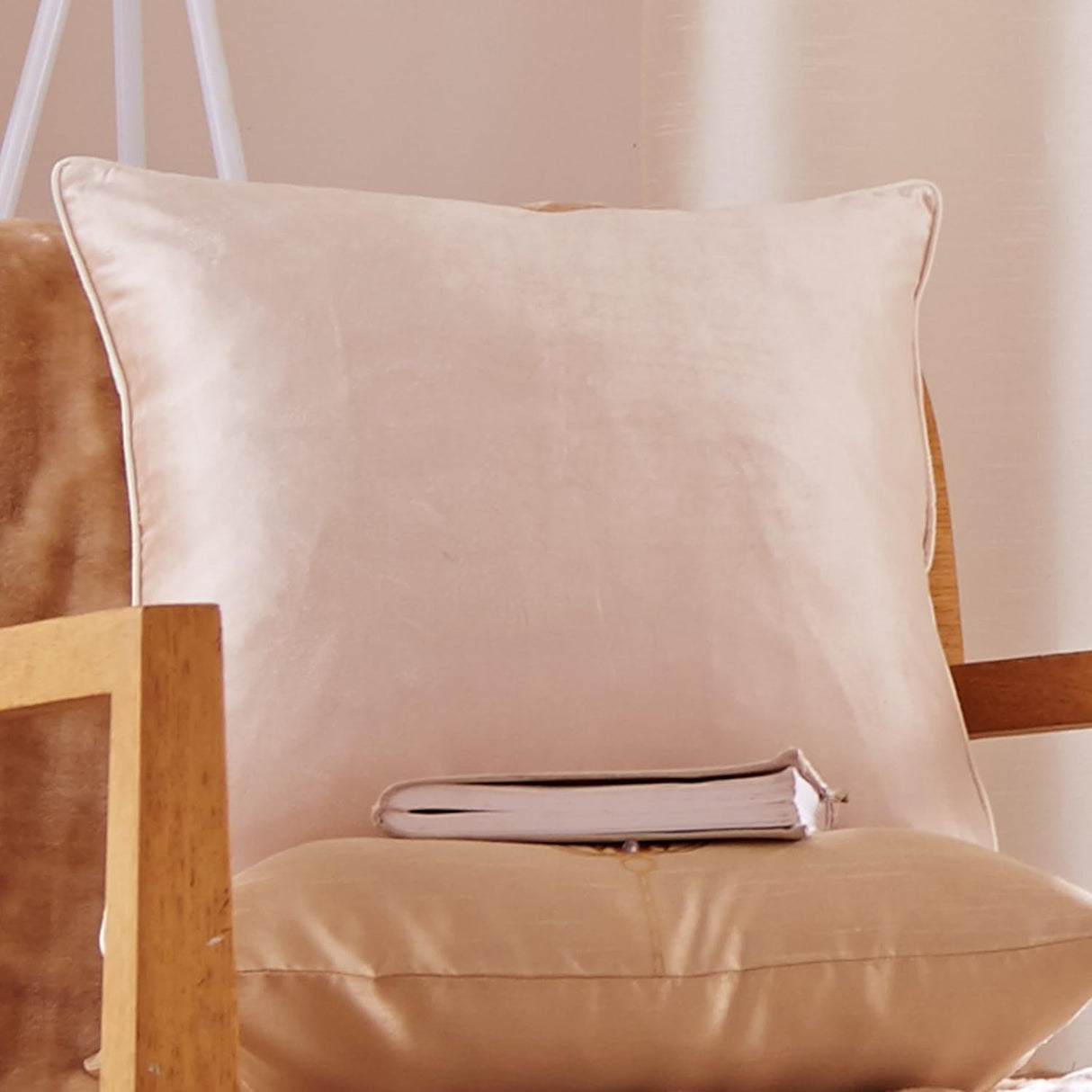 Catherine Lansfield Opulent Velvet Cream Cushion Cover 43cm x 43cm