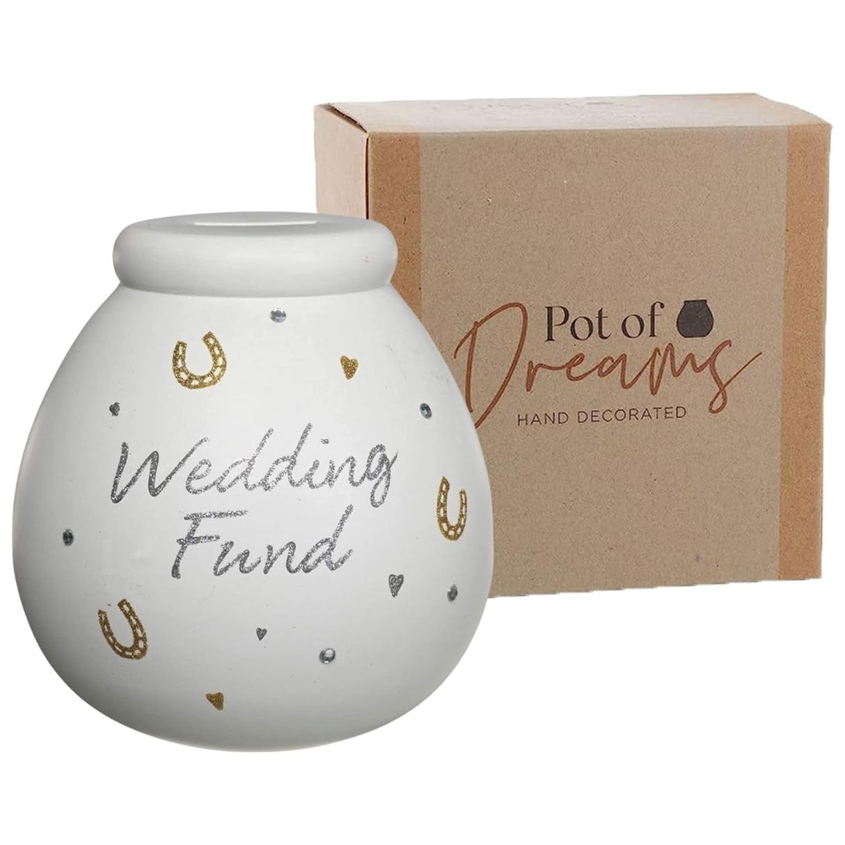 Pot of Dreams Money Box Savings Jar - Wedding Fund