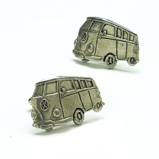English Pewter Cufflinks - Camper Van