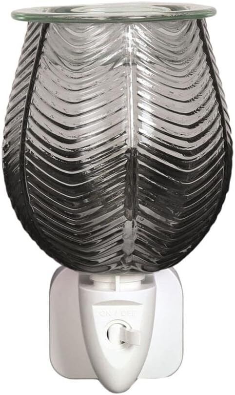 grey electric plug in wax melt burner