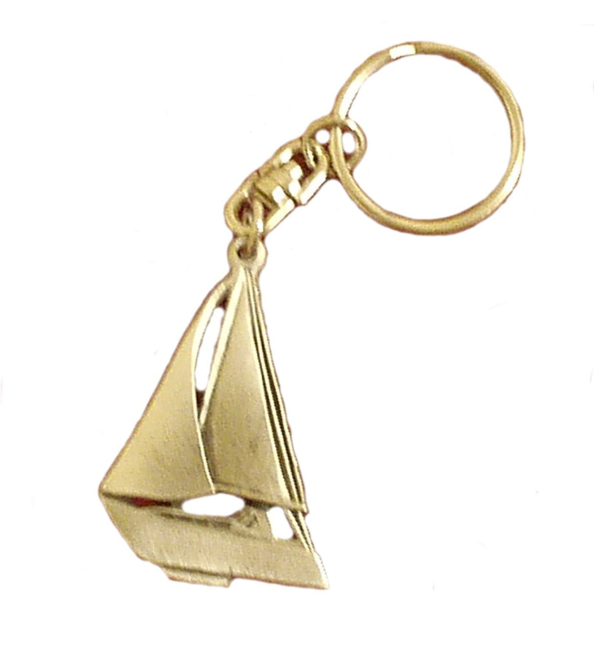 English Pewter Keyring - Yacht