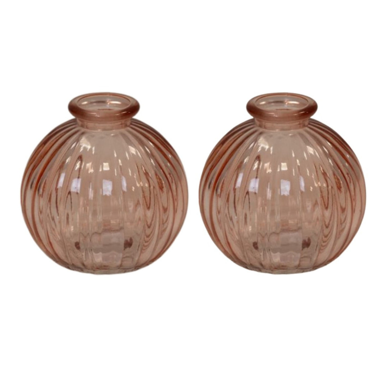 Satchville Glass Round Bottle Vases - Various Colours