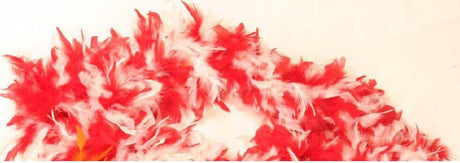 Feather Boa 180cm (Red & White)