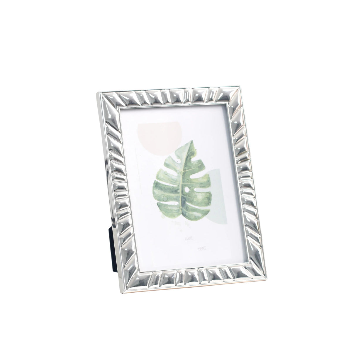 Woodside Home Living Patterned Edge Silver Photo Frame 5" x 7"