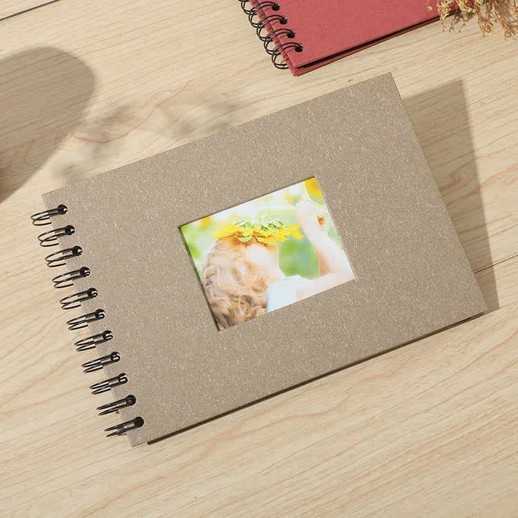 Woodside Home Living Spiral Bound Photo Album - 21.5cm x 15cm brown