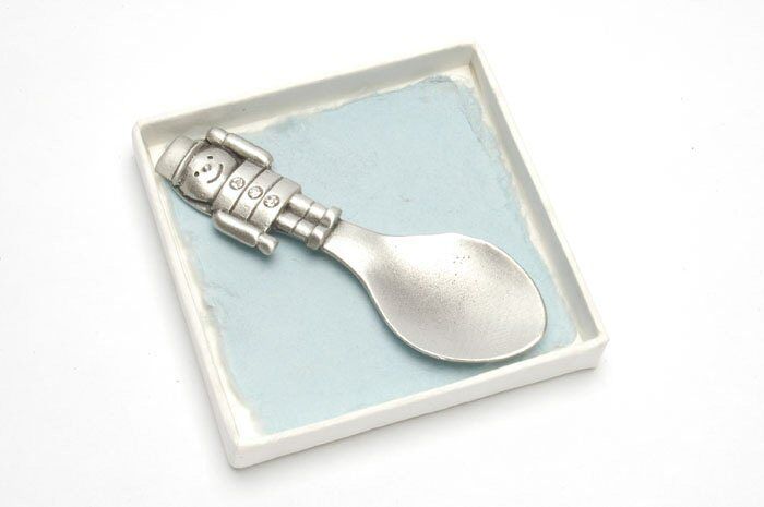 English Pewter Decorative Spoon soldier