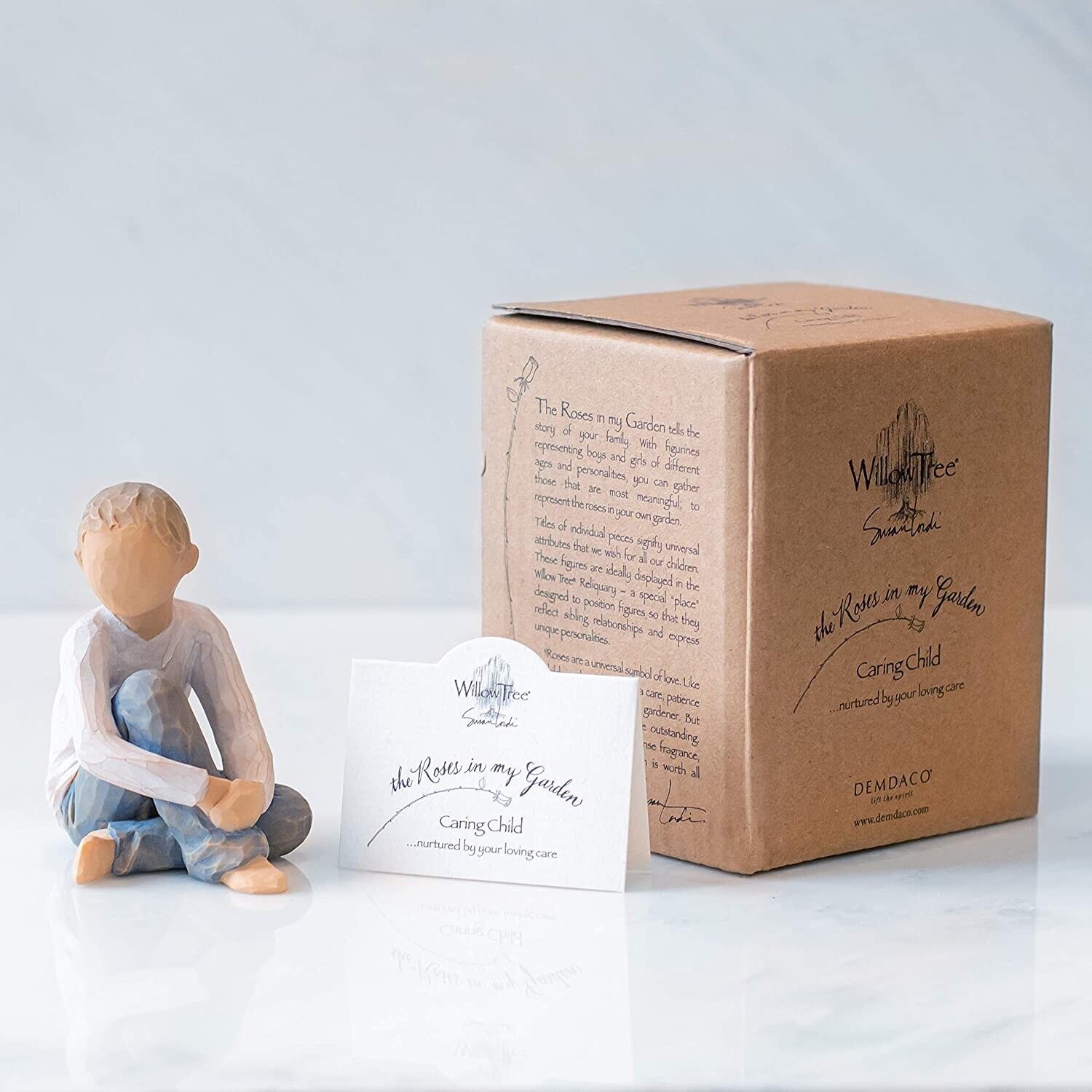 Willow Tree Caring Child Figurine (Boy)