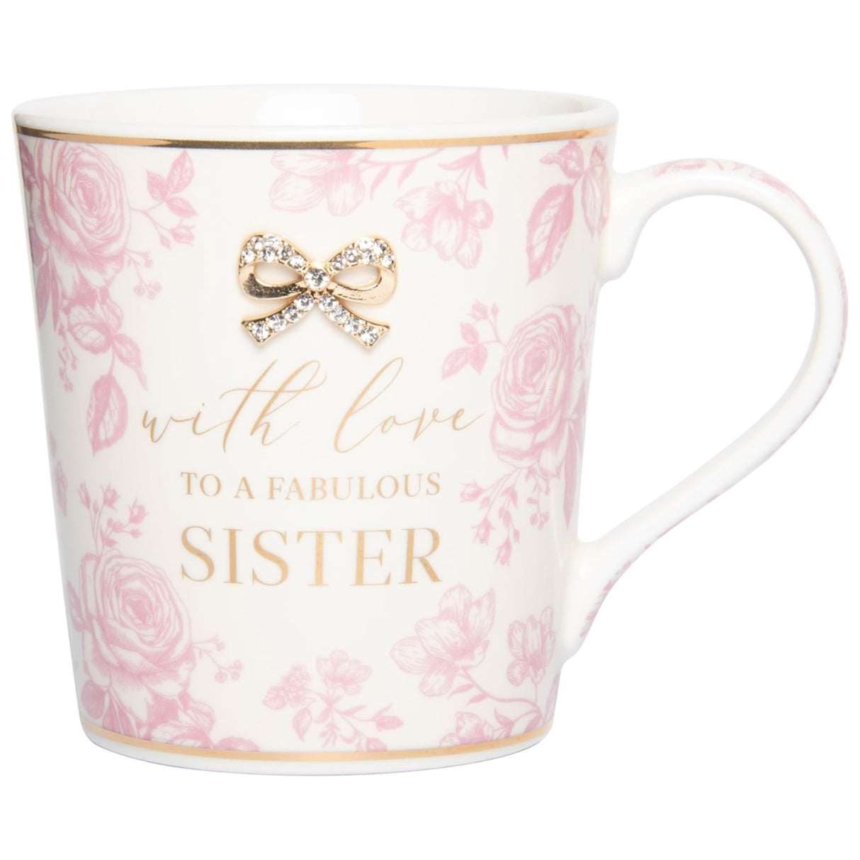 Fine China Mug with Bow embellishment - sister