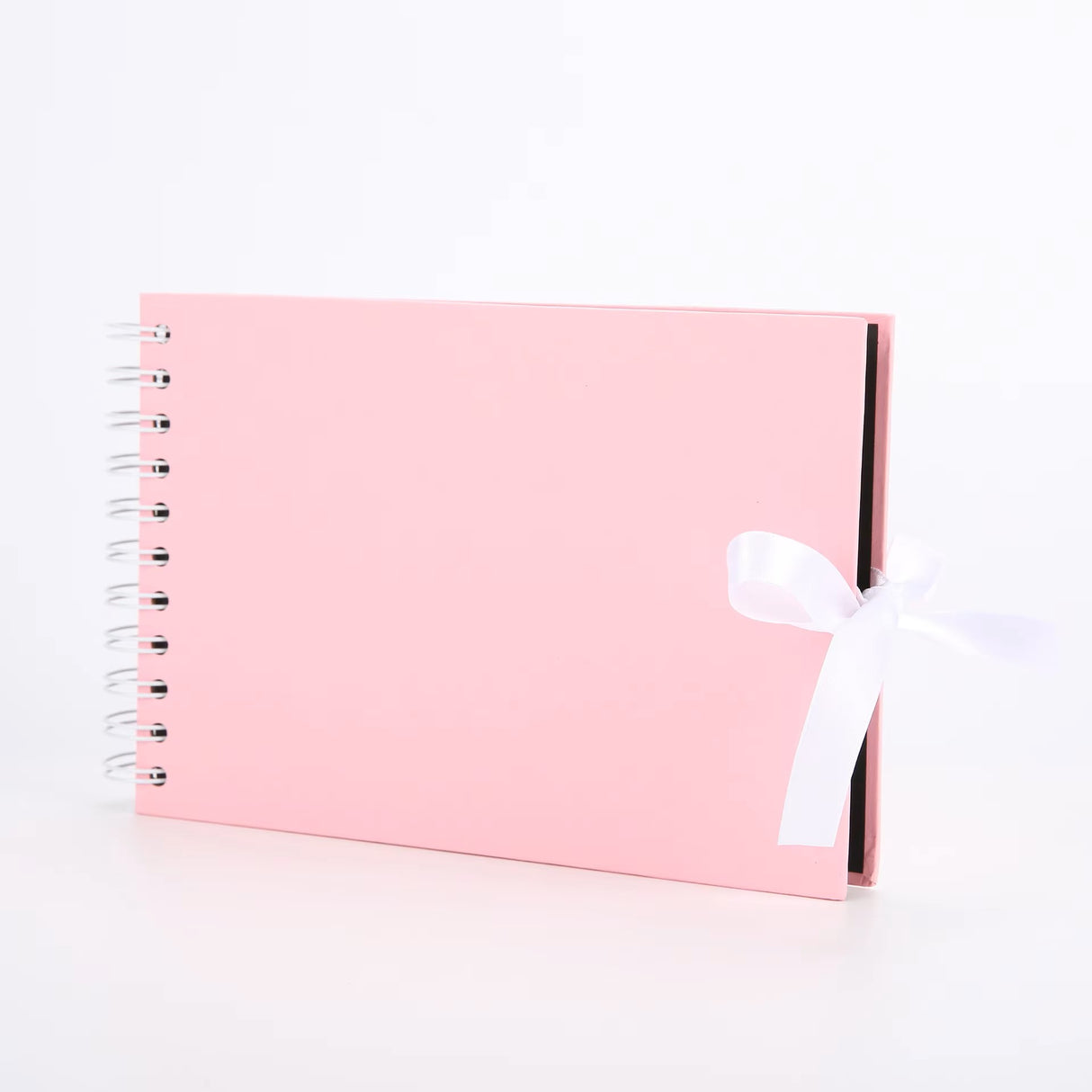 Woodside Home Living Ribbon Tie Scrap Book Style Photo Album 21.5cm x 15cm pink