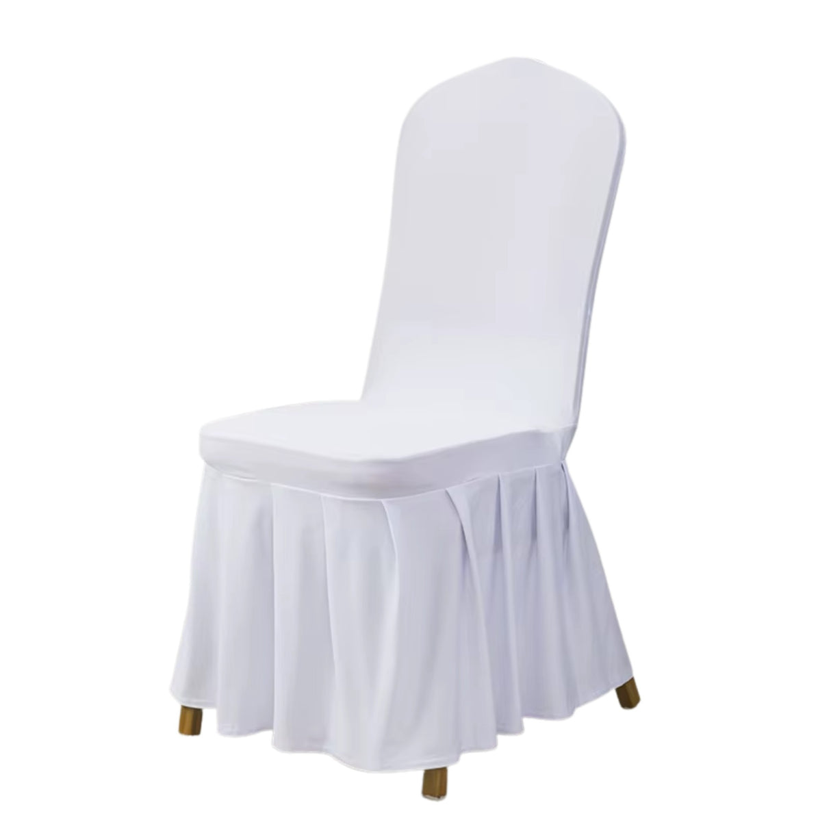 Frilled Skirt Stretch Chair Cover - Various Colours