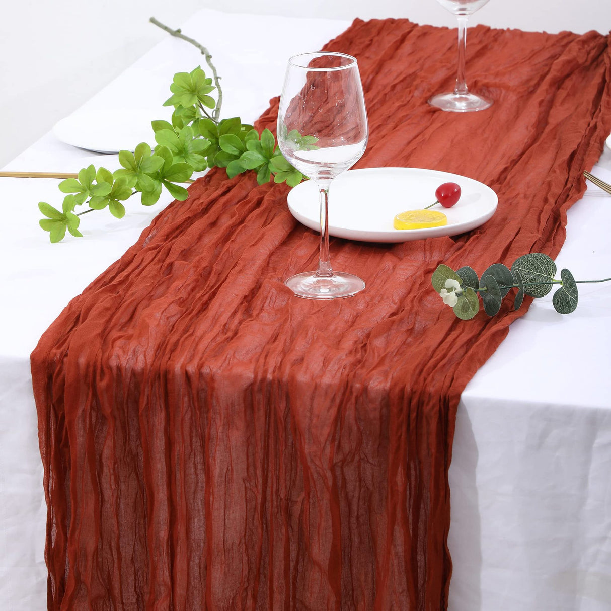 Cheesecloth Table Runner - Various Colours