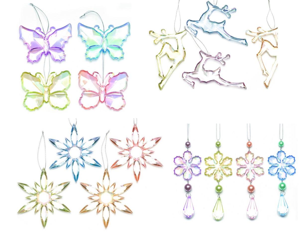 Colourful Christmas Tree Hanging Decorations - Various Designs Available