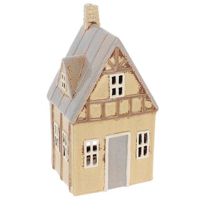 Village Pottery Tudor Garden House Tea Light Holder