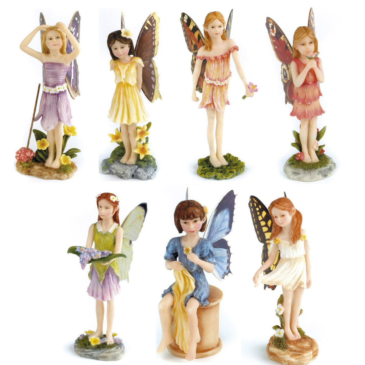 The Fairy Way Days of The Week Butterfly Fairies Figurines