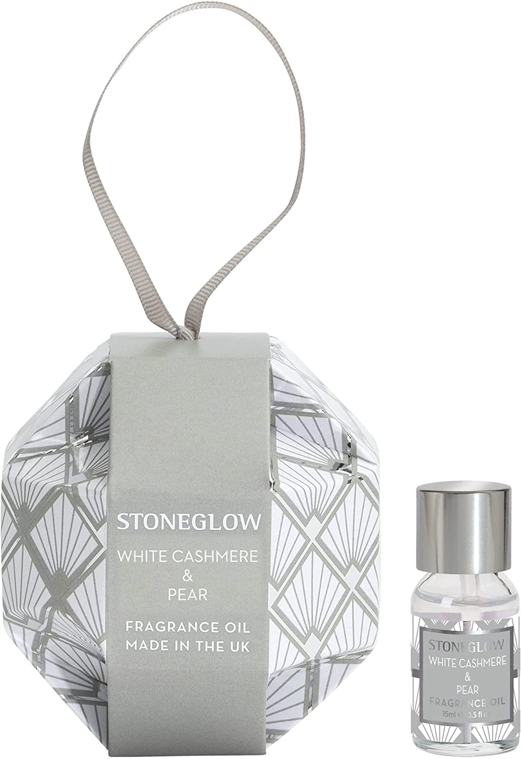 Stoneglow Candles Seasonal Fragrance Oil Bauble - White Cashmere & Pear