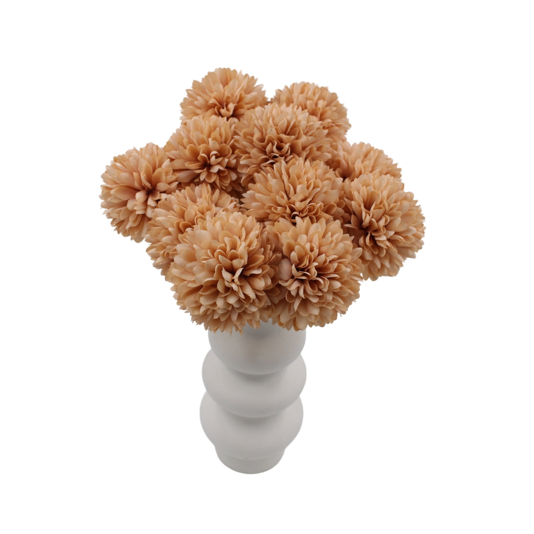 Woodside Home Living Artificial Chrysanthemum Ball Flowers coffee