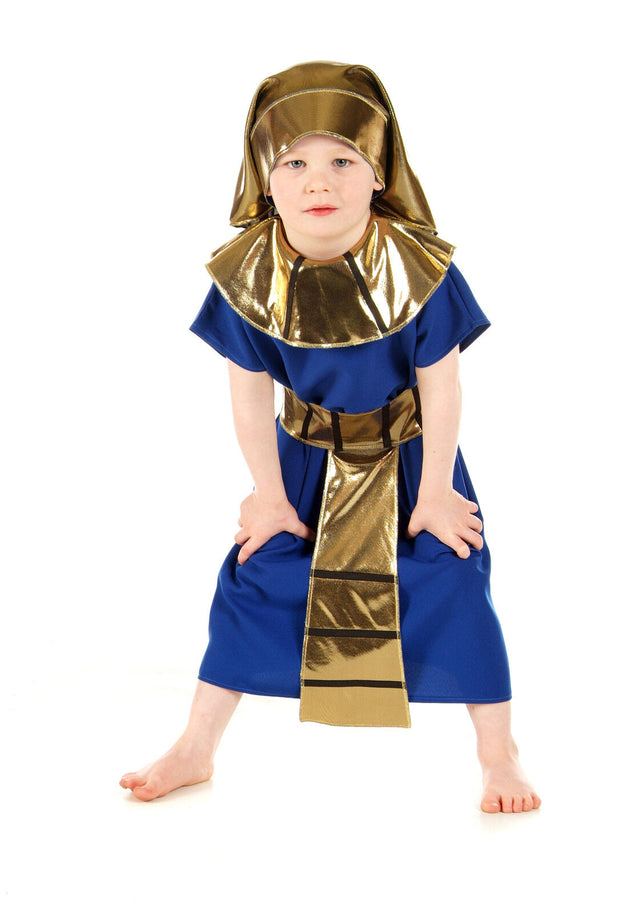 Childs Kids Egyptian Pharaoh History Fancy Dress Costume Outfit Age 3 - 9 Years