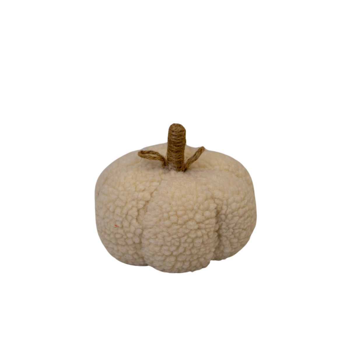 Cream Fabric Pumpkin 13cm
