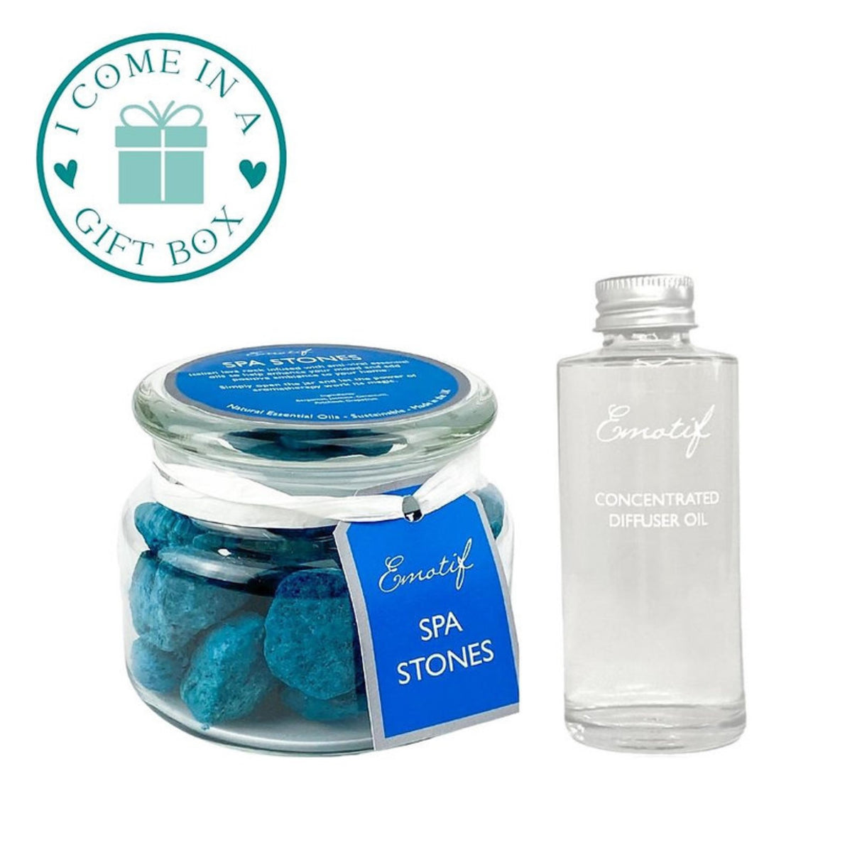 Emotif Aromatherapy Stones & Oil Gift Set - Various Fragrances