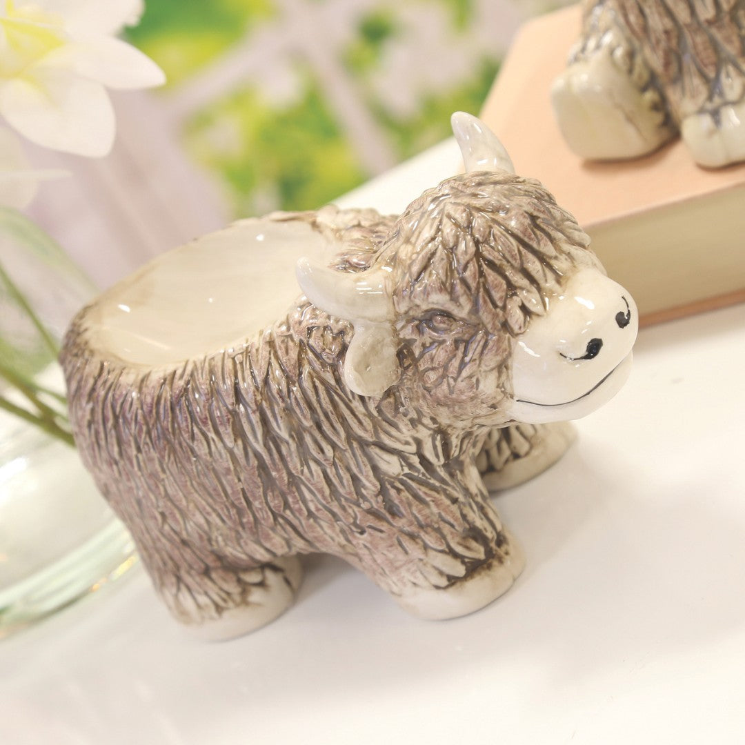 Aroma Wax Melt Burner - Highland Cow Standing