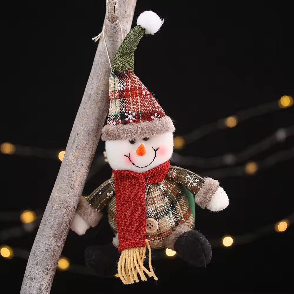 Christmas Plush Tree Decor Hanging Plush Ornaments