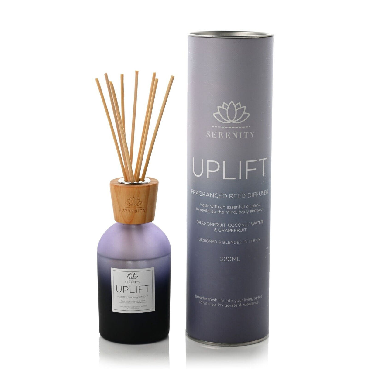 Sophia Serenity Well Being Reed Diffuser Collection 220ml Gift Boxed Calm Relax