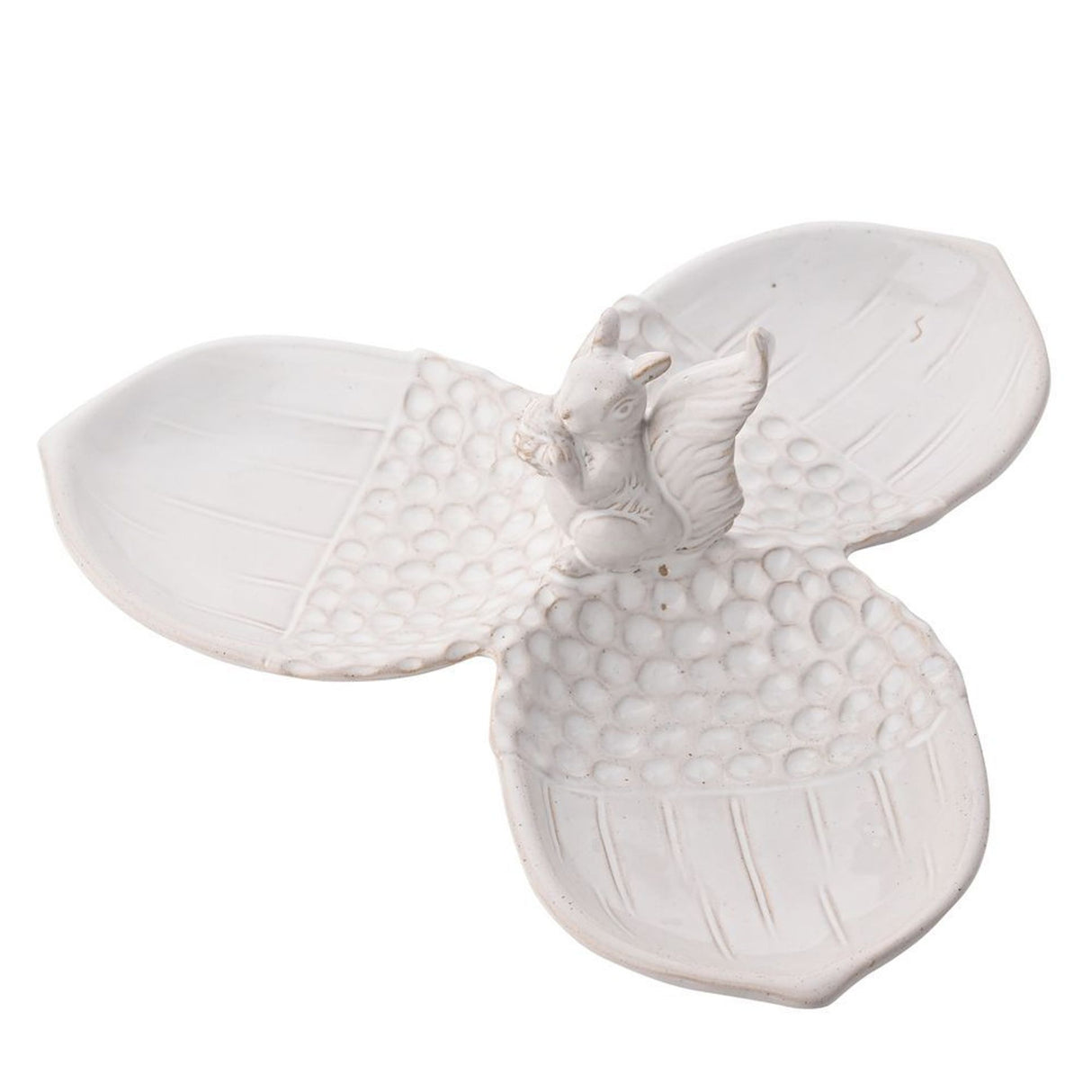Country Living Acorn & Squirrel Triple Dish Serving Plate