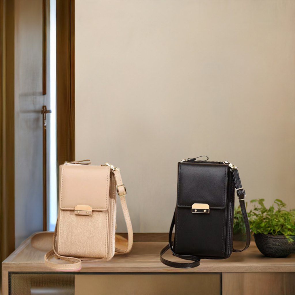 Ladies Cross Body Mobile Phone Bag - Various Colours