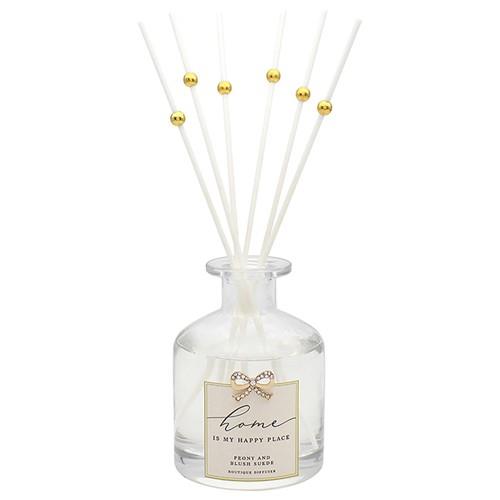 Boutique Reed Diffuser with Encrusted Bow Embellishment - Family Friend Love