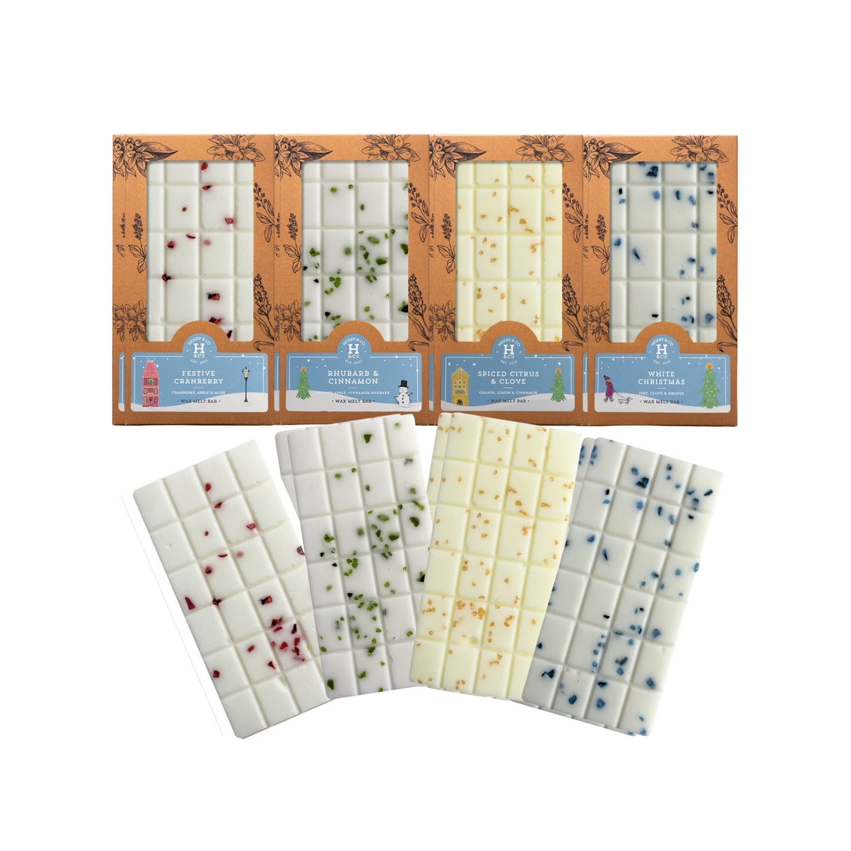 Henry & Co Artisan Wax Melt Bar - Various Festive Fragrances